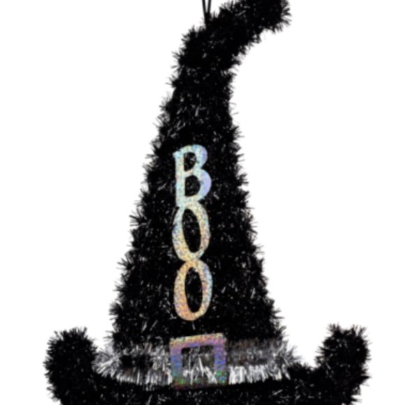 2 Tinsel Witch Hats Decor, Crafting Turn to Elf Hats - Picture 3 of 6